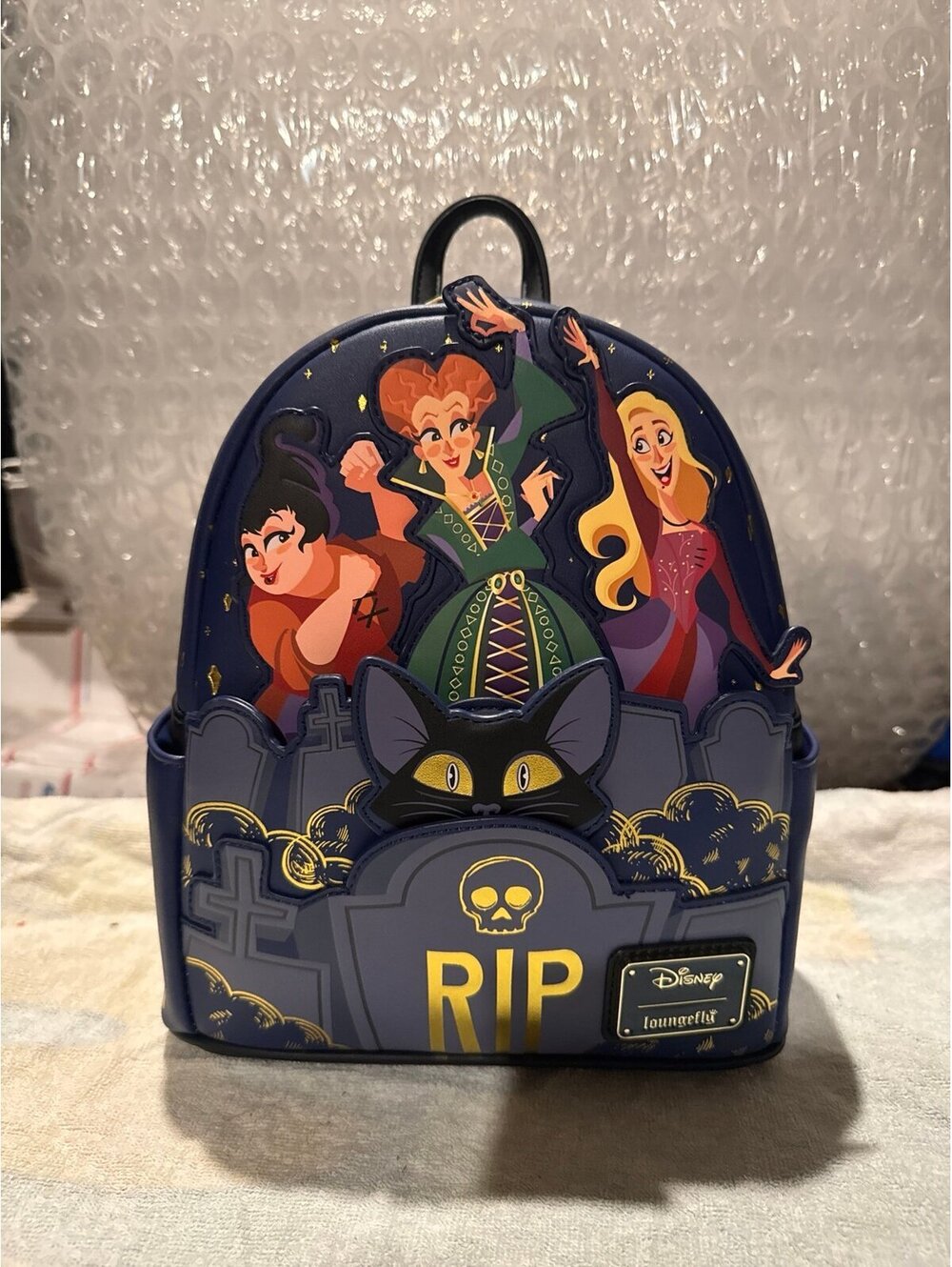Loungefly Disney Hocus Pocus Sisters & Binx Mini Backpack NWT